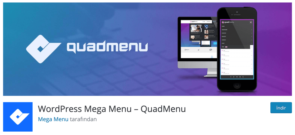 QuadMenu WordPress takvim eklentisi