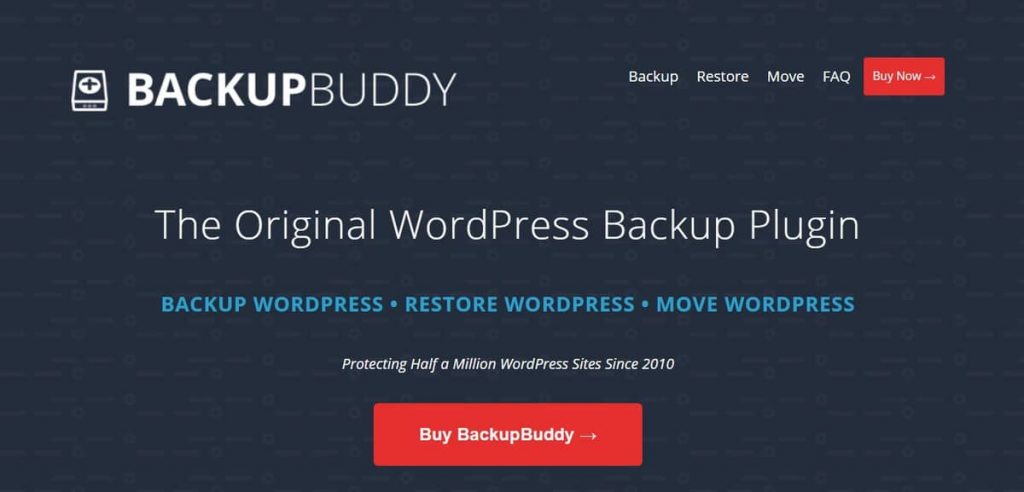 Backup Buddy WordPress site taşıma eklentisi