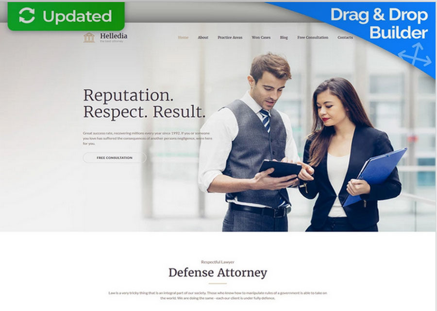 Avukat premium web sitesi tasarımı