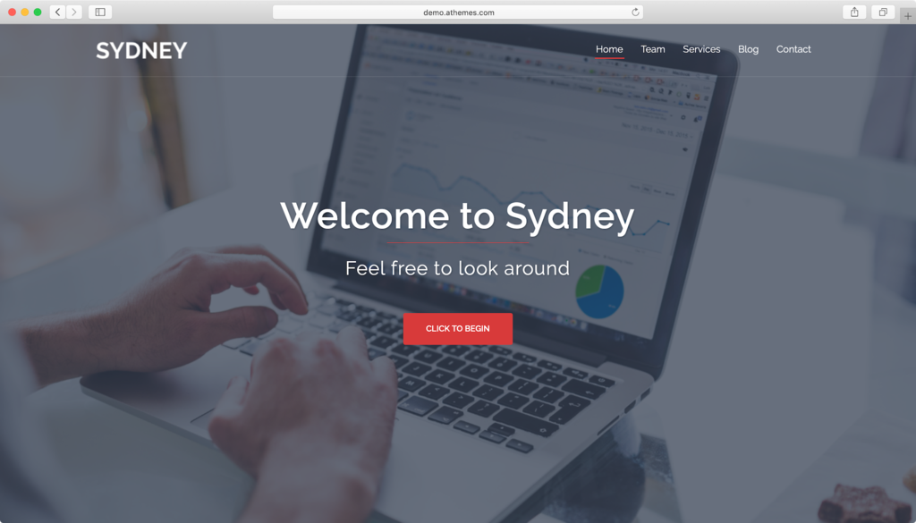 Sydney WordPress teması