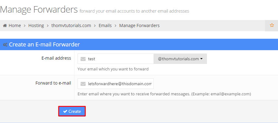 Mail yönlendirme için bir e-posta yönlendirici oluşturma