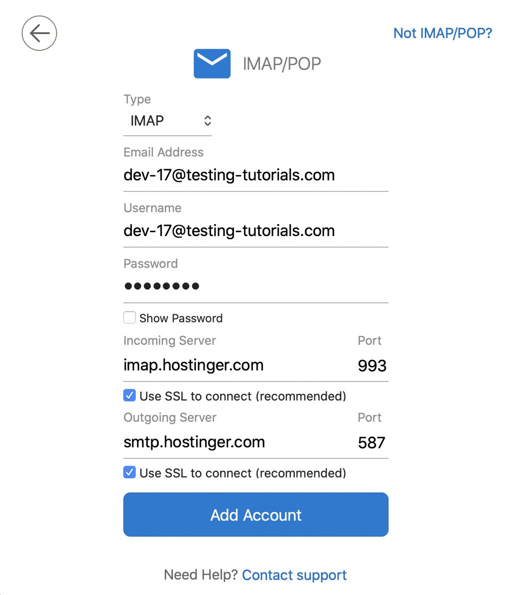 Outlook'a bir e-posta eklemek için IMAP ve POP sunucu yapılandırması